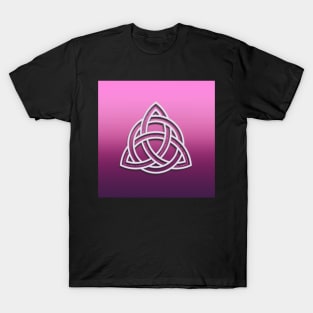 Wicca symbol and gradient pinks T-Shirt